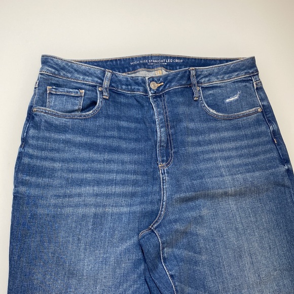 Chicos High Rise Straight Leg Crop sz16R - Picture 5 of 7